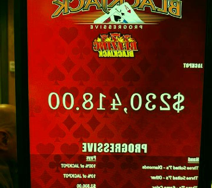 21+3 Progressive Blackjack slot