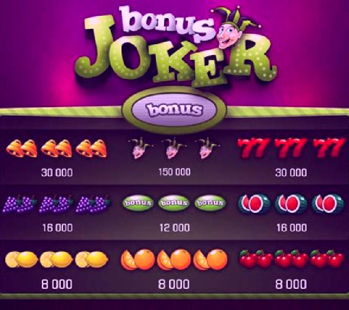 Bonus Joker slot