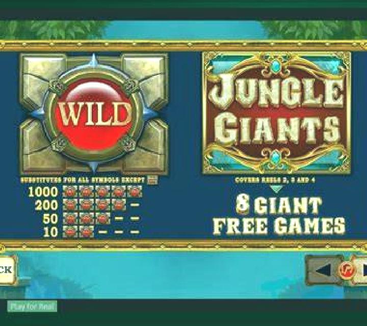 Jungle Giants slot machine