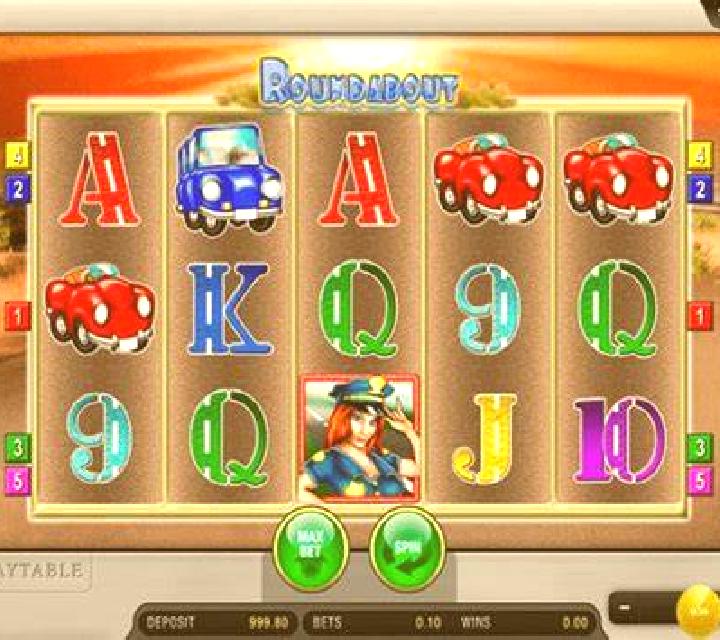 Roundabout slot machine
