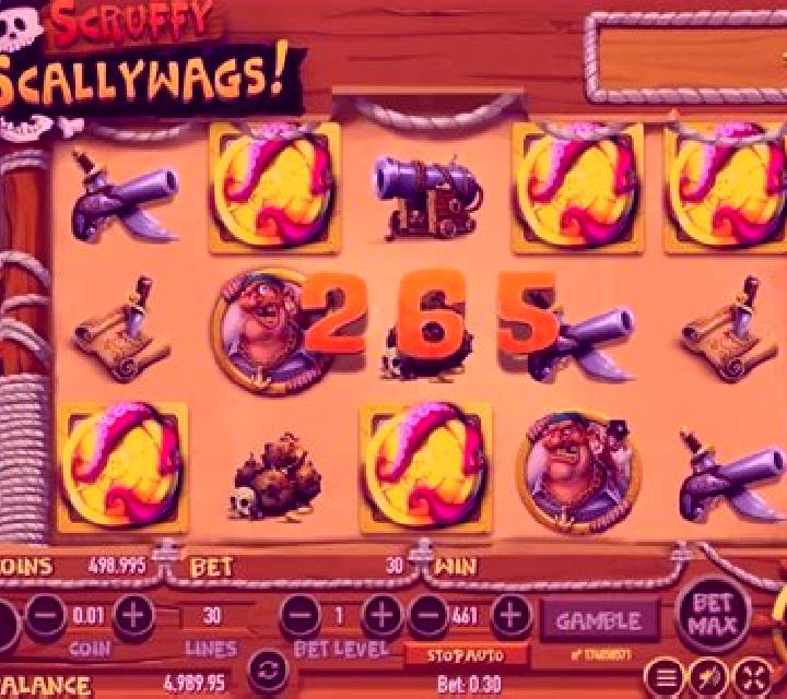 Scruffy Scallywags slot game